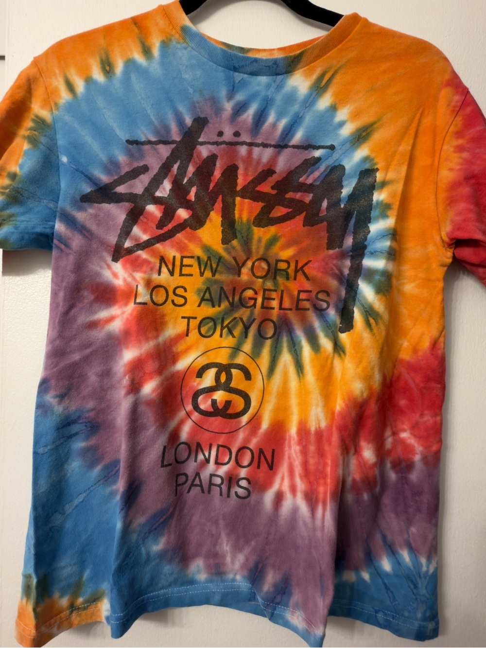 Stussy Tie-Dye Graphic T-Shirt